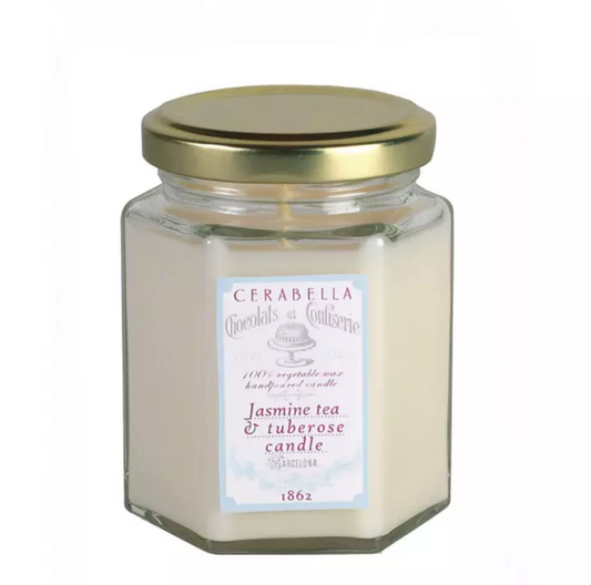 Vela Perfumada JASMINE TEA & TUBEROSA 100gr - CERABELLA