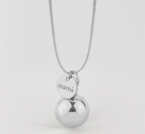 Llamador de Ángel de Plata de Ley-Mamá