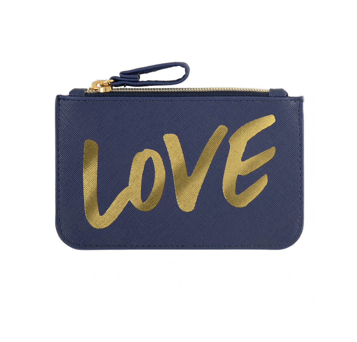 Portatodo Pequeño con Cremallera LOVE Azul Oscuro - DRAEGER