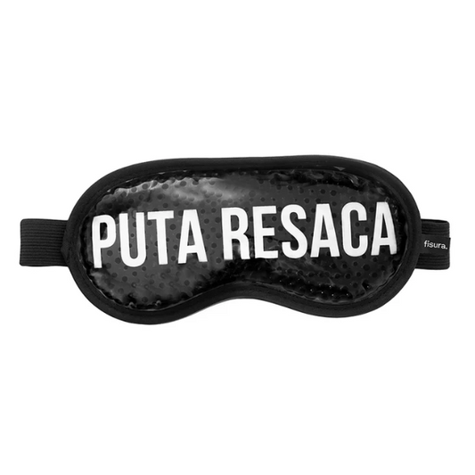 Antifaz de gel Puta Resaca Negro-Fisura
