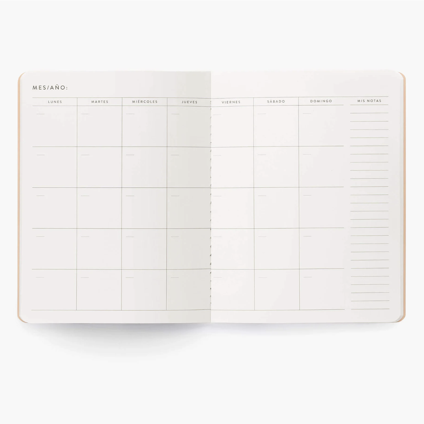 Planificador MENSUAL LIGERO MINIMAL MEDIANO - CHARUCA