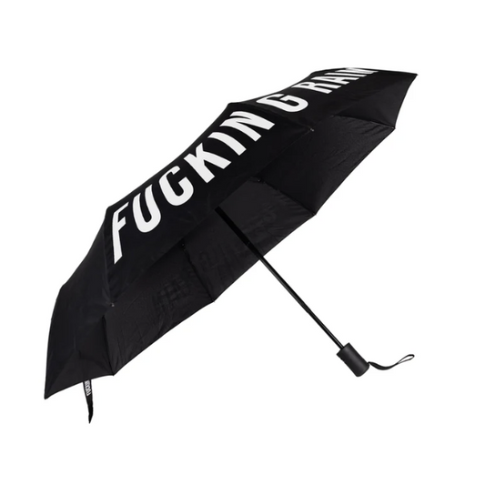 Paraguas plegable FUCKING RAIN NEGRO - FISURA