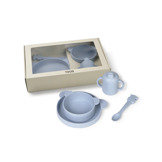Vajilla 4 piezas de silicona ZOE CELESTE - TOUS