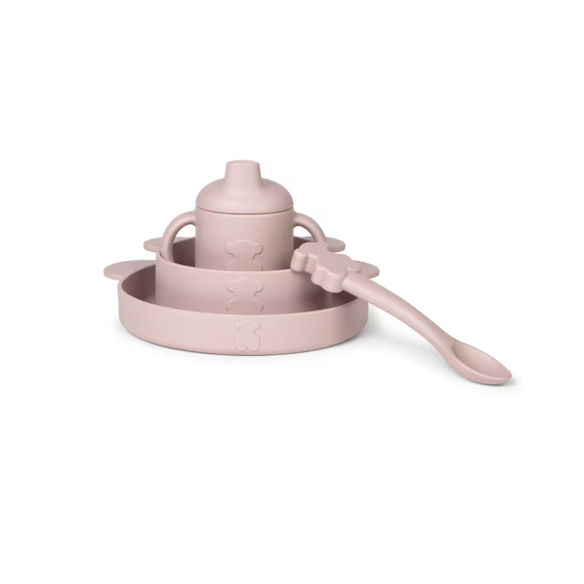 Vajilla de 4 piezas de silicona ZOE ROSA - TOUS