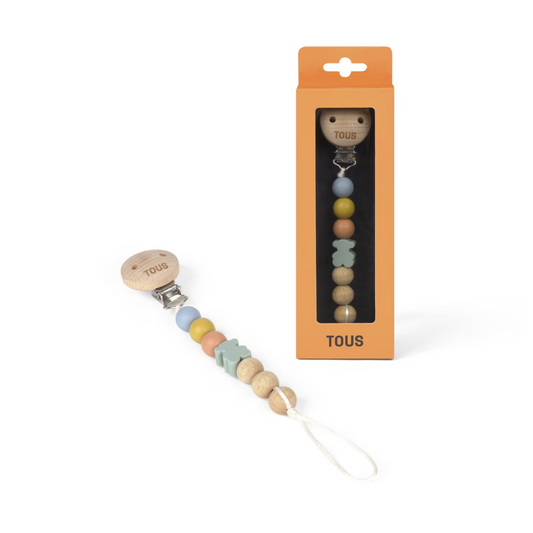 Chupetero de MADERA Y SILICONA ÚNICO - TOUS