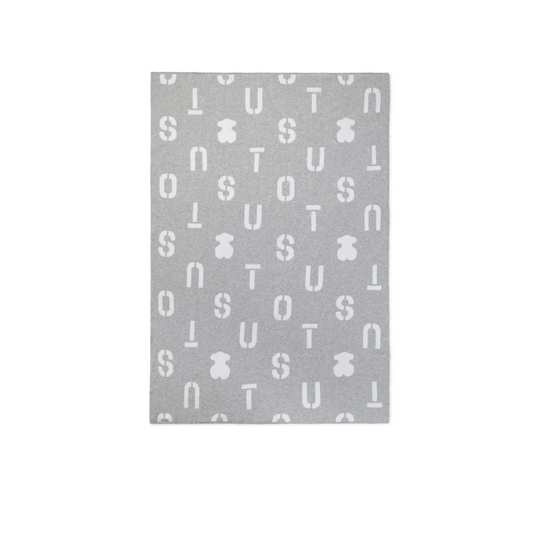 Manta de bebé REVERSIBLE NILO GRIS - TOUS