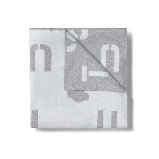 Manta de bebé REVERSIBLE NILO GRIS - TOUS