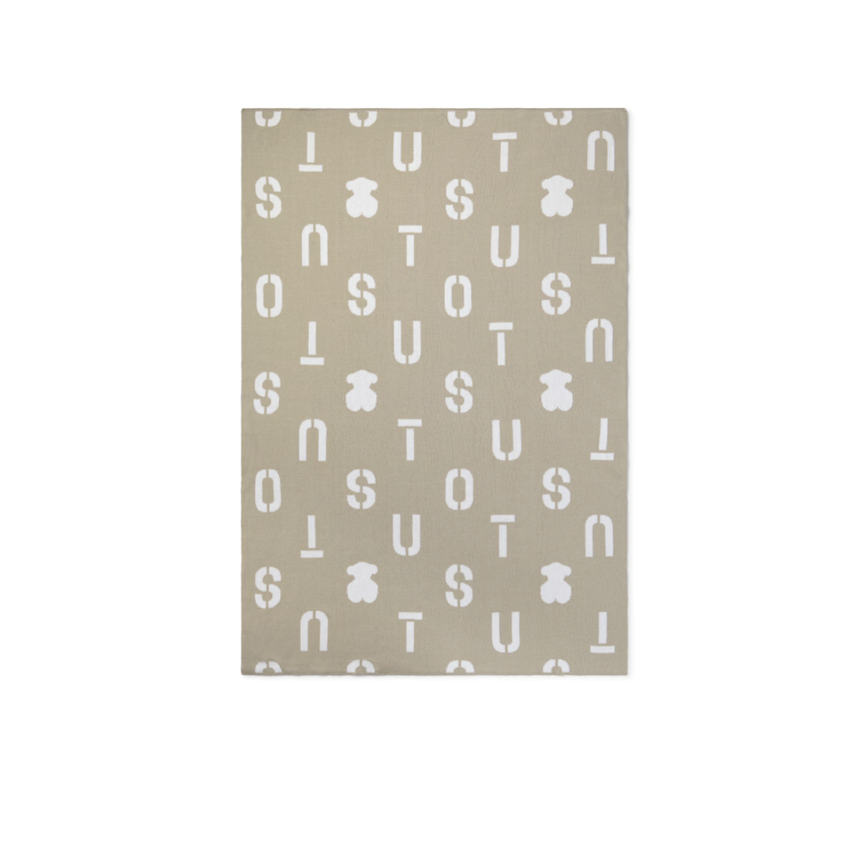 Manta de bebé REVERSIBLE NILO BEIGE - TOUS