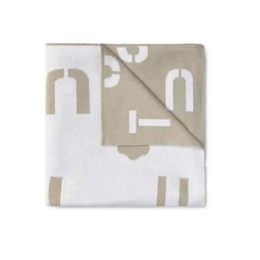 Manta de bebé REVERSIBLE NILO BEIGE - TOUS