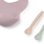 Set de babero y 2 cucharas FOOD KIT ROSA - TOUS