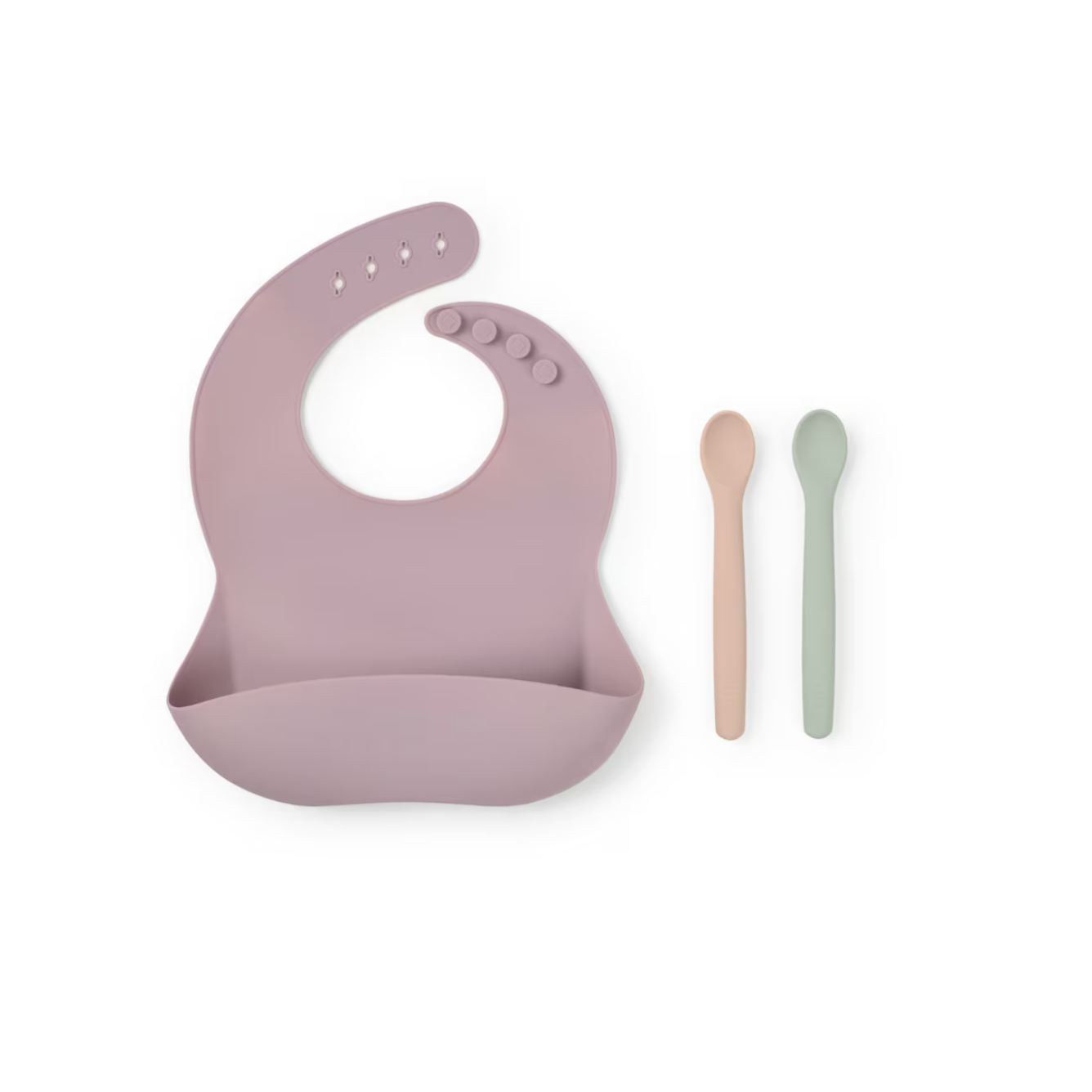 Set de babero y 2 cucharas FOOD KIT ROSA - TOUS