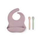 Set de babero y 2 cucharas FOOD KIT ROSA - TOUS