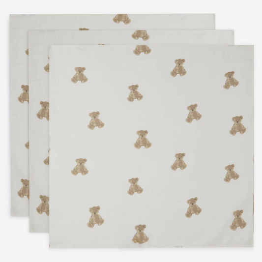 Pack 3 muselinas TEDDY BEAR - Jollein