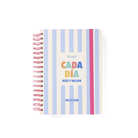 Agenda escolar CADA DÍA MÁS Y MEJOR - Mr. Wonderful