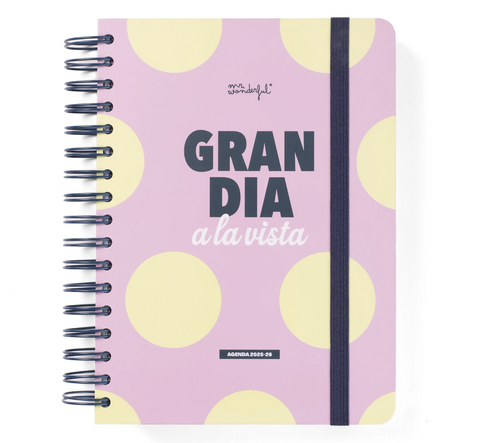 Agenda escolar 2025-26 diaria GRAN DÍA A LA VISTA - Mr. Wonderful
