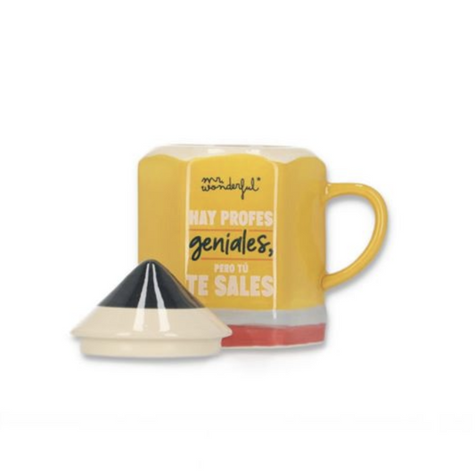 Taza 3D HAY PROFES GENIALES, PERO TÚ TE SALES - Mr. Wonderful