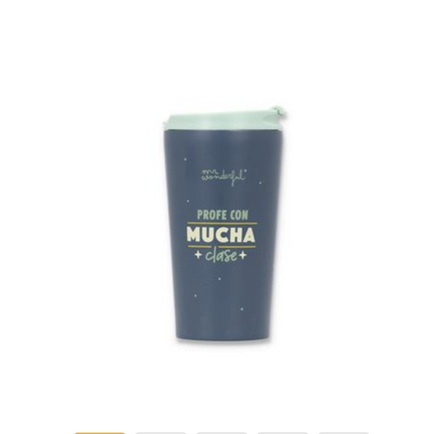Taza térmica take away PROFE CON MUCHA CLASE - Mr. Wonderful