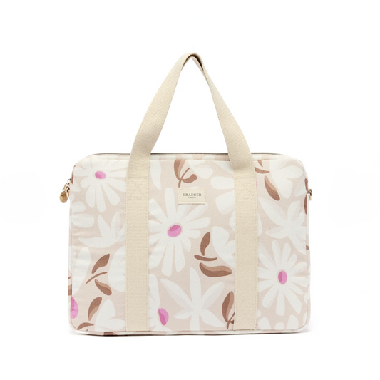 Bolso para ordenador FLORES BEIGE - DRAEGER