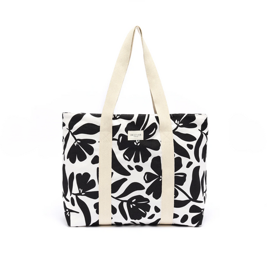 Tote bag FLORES NEGRO - DRAEGER