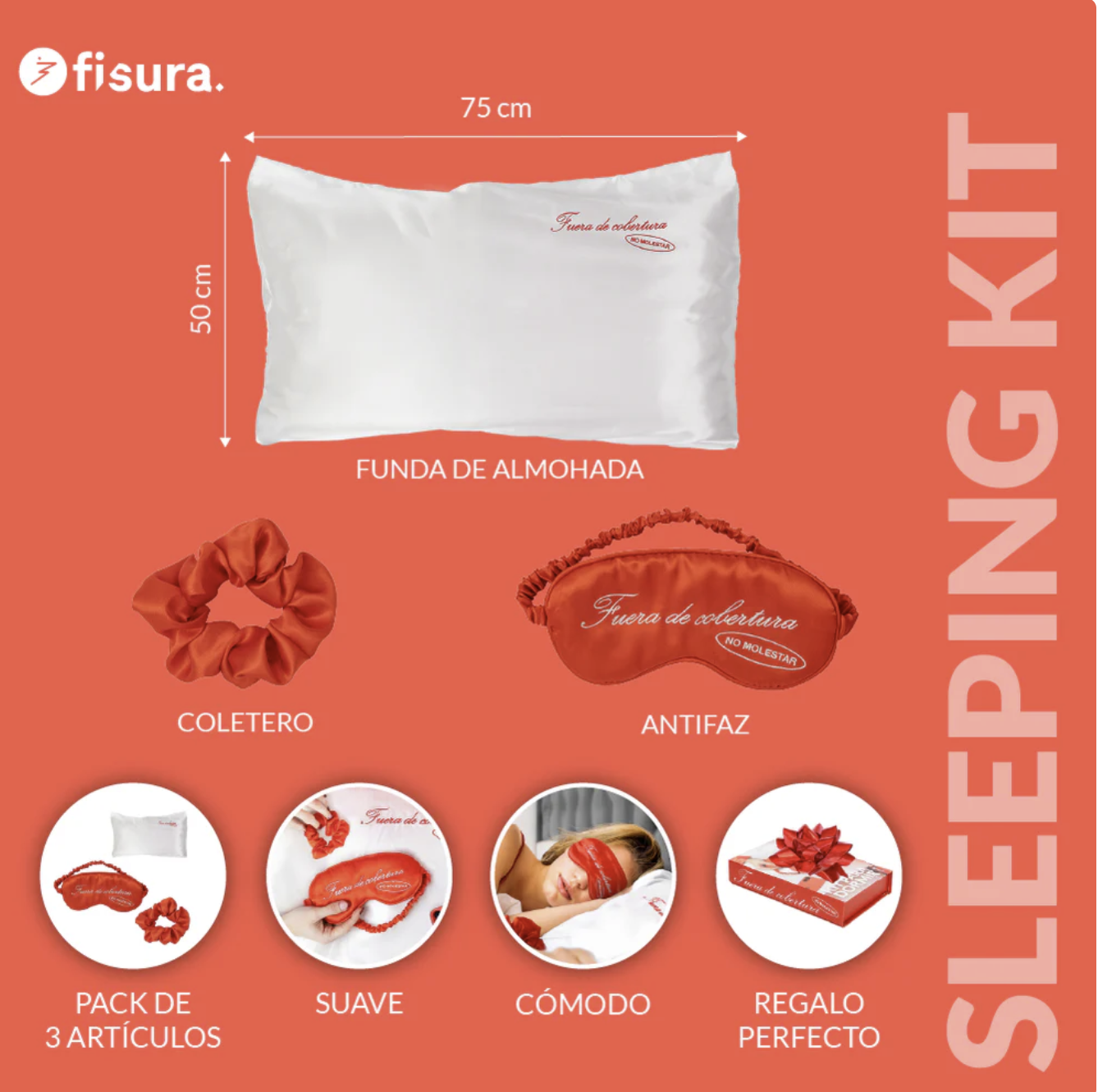 Kit de dormir NO MOLESTAR - Fisura