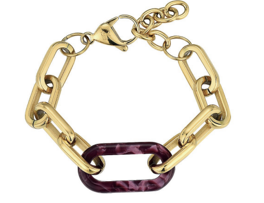Pulsera RESINA MORADA - Rocío Martín