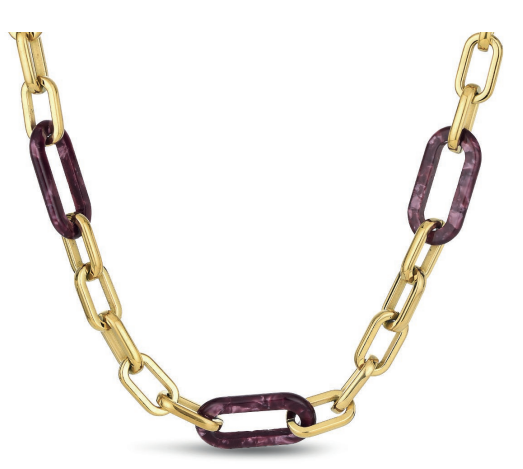 Collar RESINA MORADO - Rocío Martín