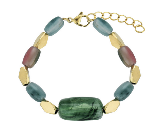 Pulsera PIEDRAS CENTRO ACRÍLICO - Rocío Martín