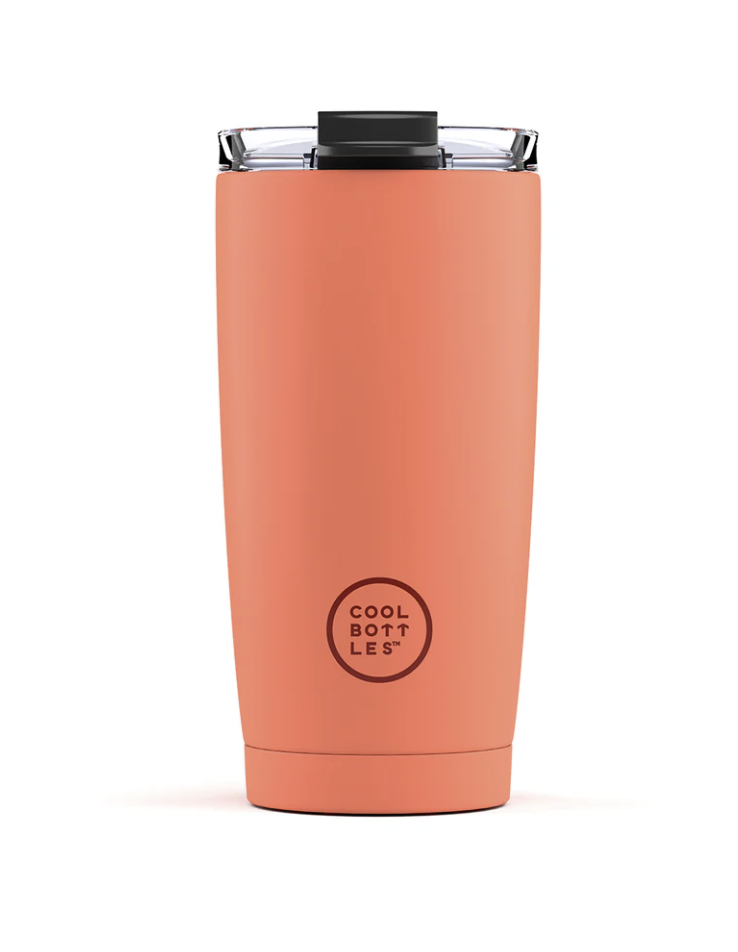 Vaso térmico Tumbler de Acero Inoxidable PASTEL CORAL 550ml- COOL BOTTLES