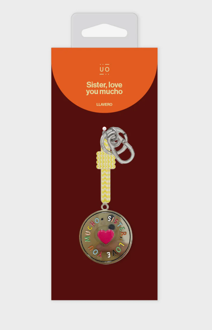 Llavero metálico "Hermana love U mucho" - UO