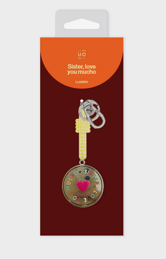 Llavero metálico "Hermana love U mucho" - UO