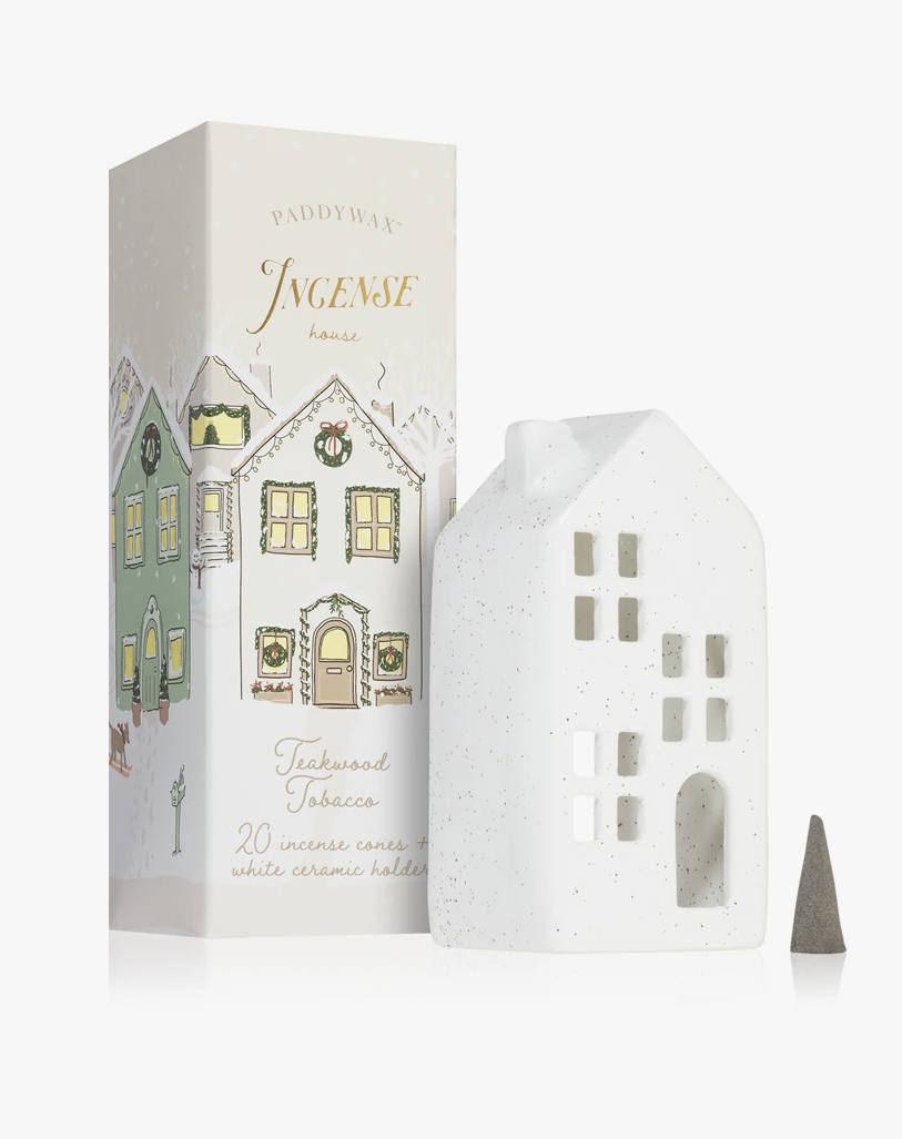 Incense Holiday Town House Teakwood Tobacco - PADDYWAX