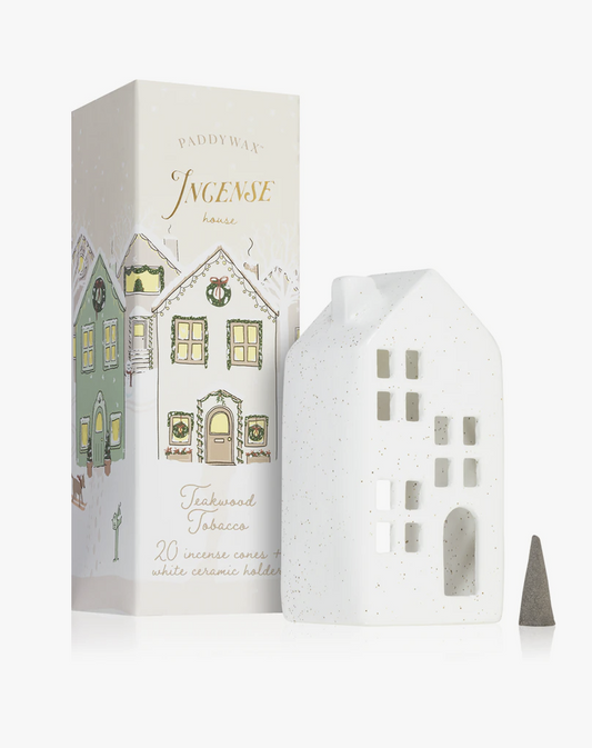 Incense Holiday Town House Teakwood Tobacco - PADDYWAX