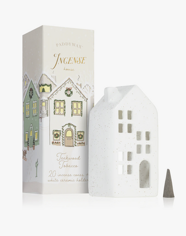 Incense Holiday Town House Teakwood Tobacco - PADDYWAX