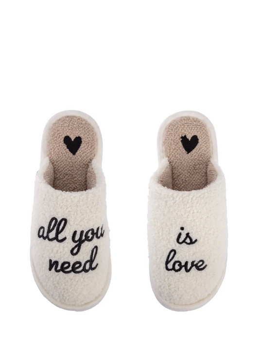 Zapatillas “All you need is love” beige - FISURA
