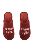 Zapatillas “Better late than ugly” rojo - FISURA
