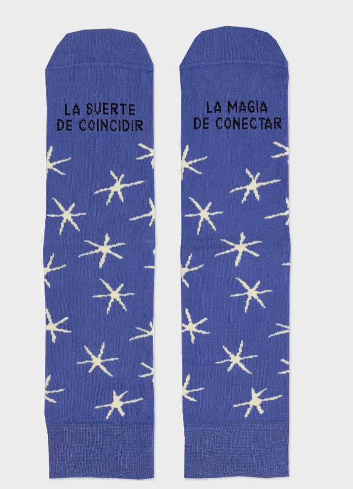 Calcetines "La suerte de coincidir, la magia de conectar" - UO