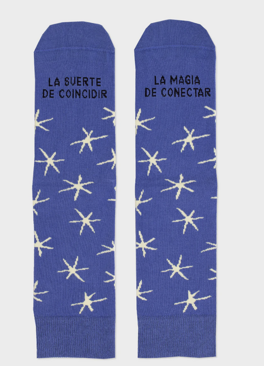 Calcetines "La suerte de coincidir, la magia de conectar" - UO
