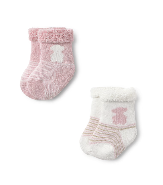 Pack 2 pares de calcetines bebé SSocks rosa - TOUS
