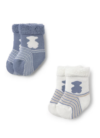 image number 2  Pack 2 pares de calcetines bebé SSocks azul - TOUS