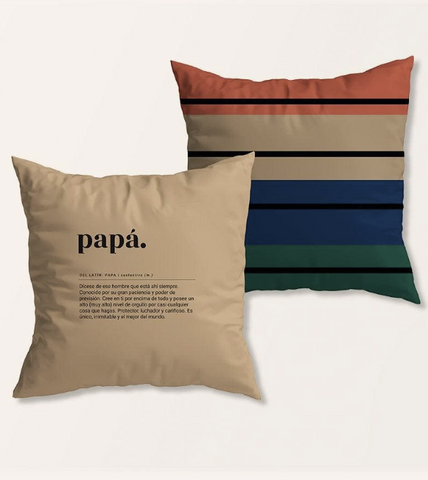 Funda cojín "Papá definición" Beige – UO