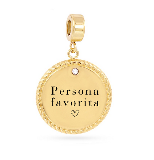 Charm Personalizado Con Texto- Be Love