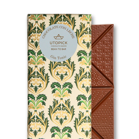 Tableta de Chocolate con Leche GIN TONIC - UTOPICK