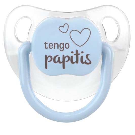 Chupete Divertido Tengo Papitis Azul - MI PIPO