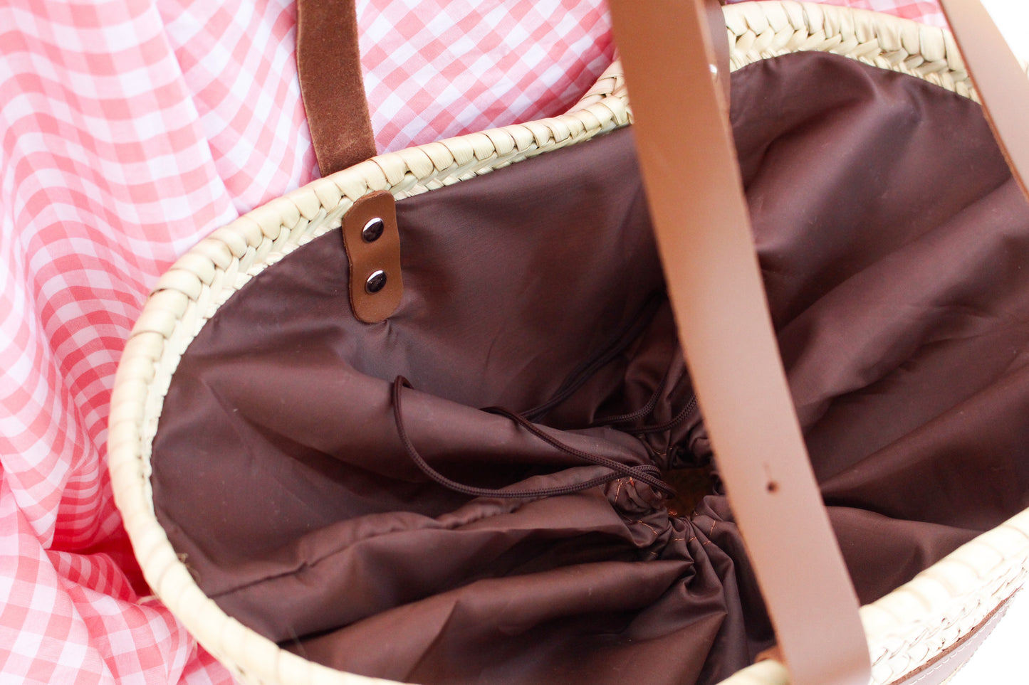 Capazo Personalizado Con Nombre Bordado Flores