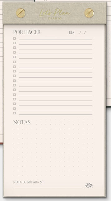 Notepad Diario LET’S PLAN Arena - The Great Moustache