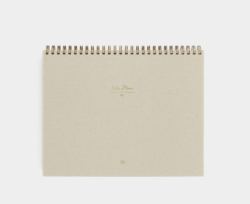 Planificador Entelado Proyecto Semanal LET’S PLAN Arena - The Great Moustache