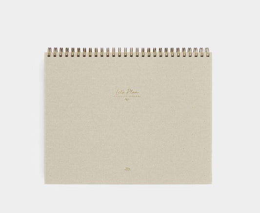 Planificador Entelado Proyecto Semanal LET’S PLAN Arena - The Great Moustache