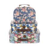 Maleta DELPHINE BLUE VINTAGE ROSES Suitcase - Sass & Belle