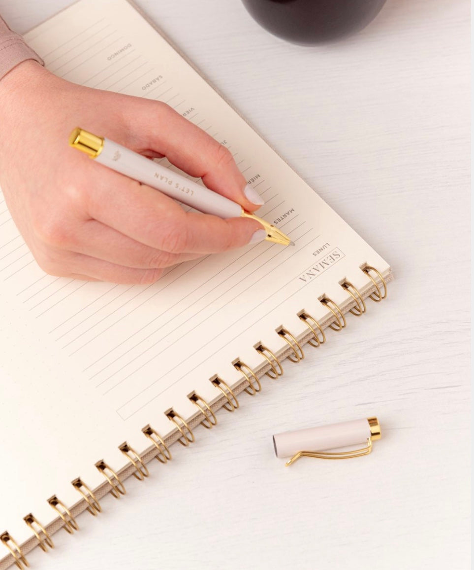 Planificador Entelado Proyecto Semanal LET’S PLAN Arena - The Great Moustache