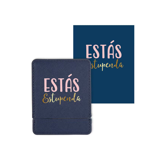 Tarjeta Espejo ESTÁS ESTUPENDA Azul Oscuro - DRAEGER